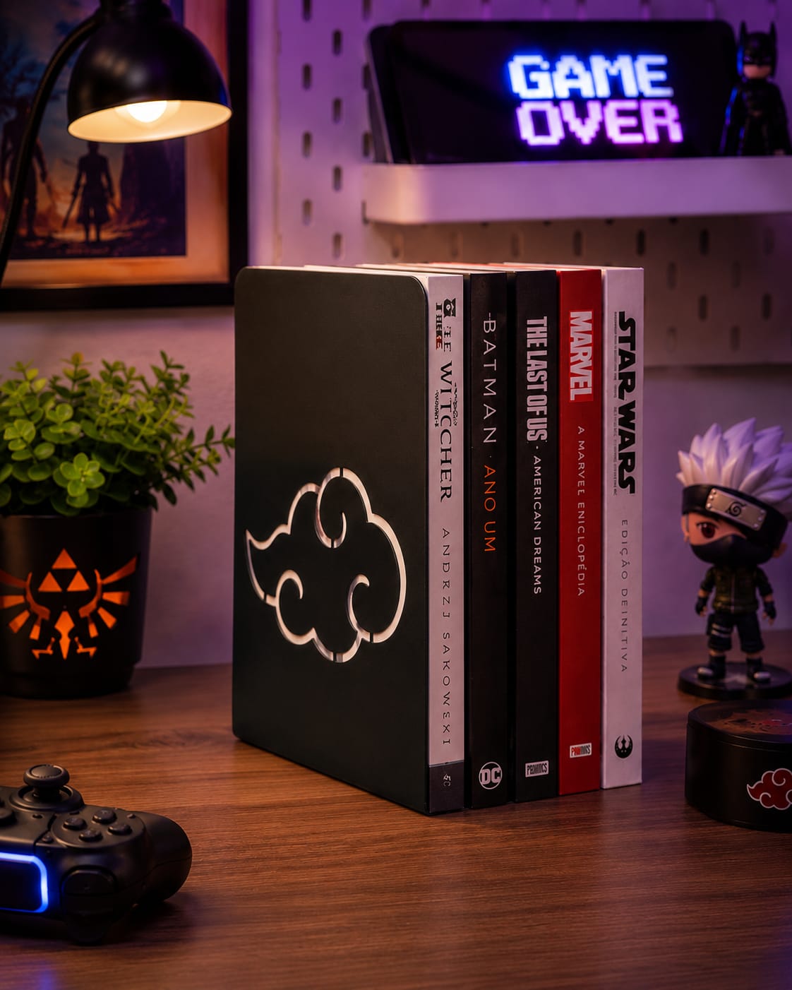 Par de Aparadores de Livros Nuvem Geek em Aço em aço — MadeBlack