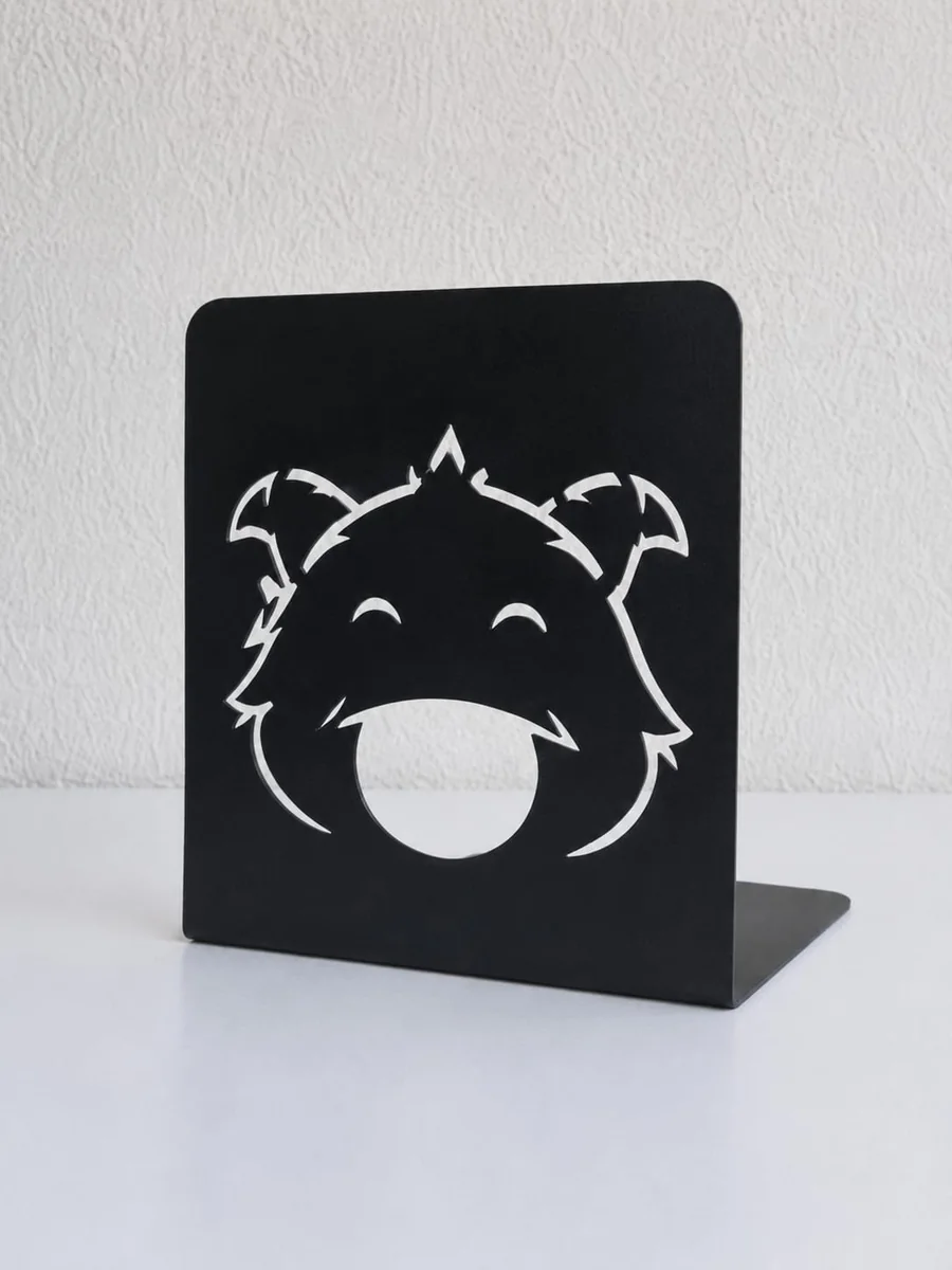 Par de Aparadores de Livros Urso em Aço em aço — MadeBlack