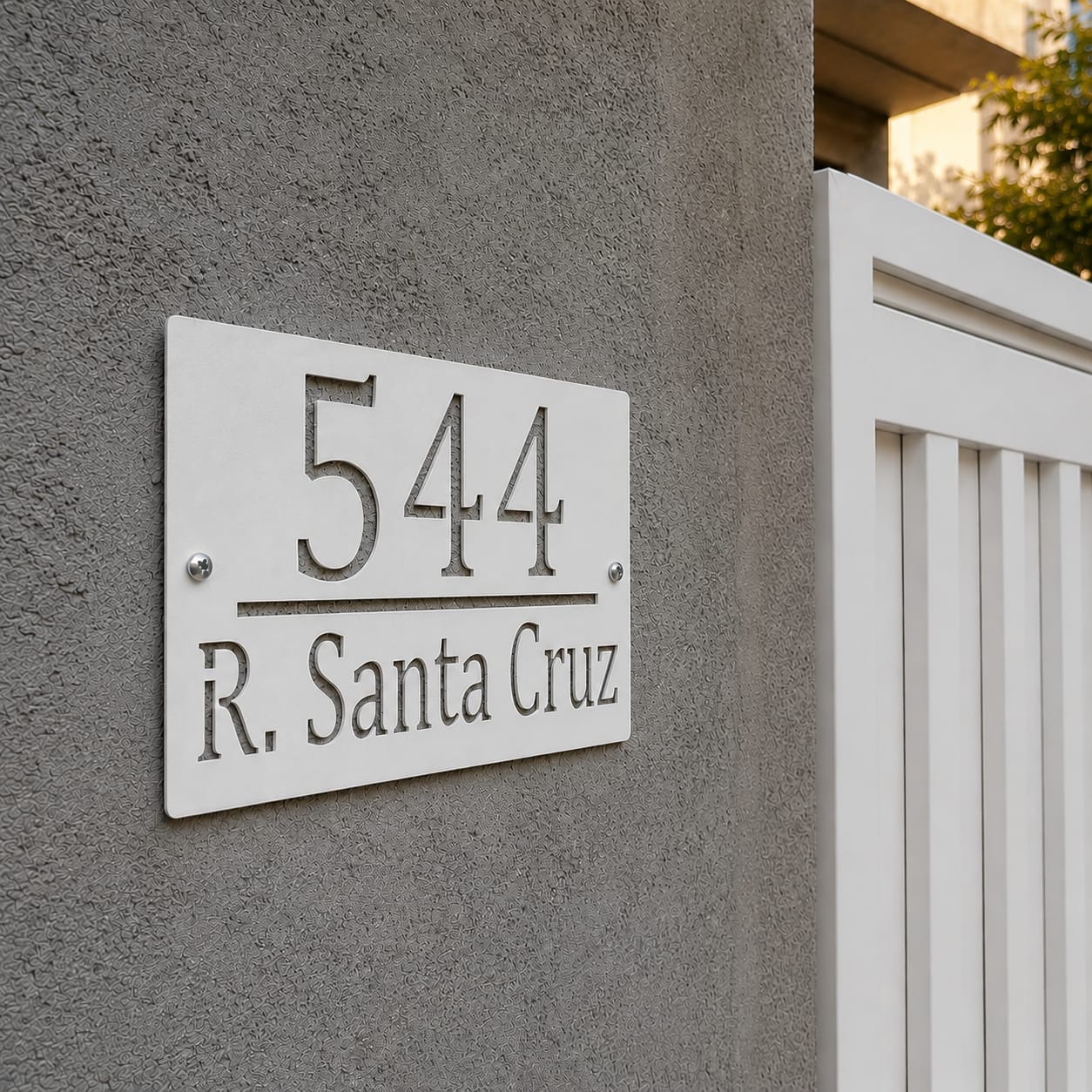 Número Residencial Slim Minimalista em aço — MadeBlack